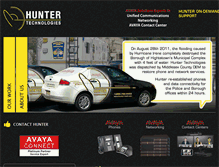 Tablet Screenshot of huntertech.com